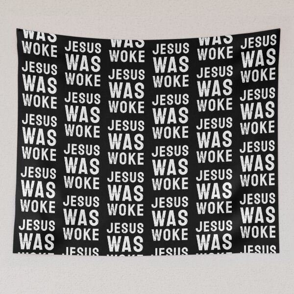 Item preview, Jesus Was Woke Vintage Retro Text designed and sold by bolkibox.