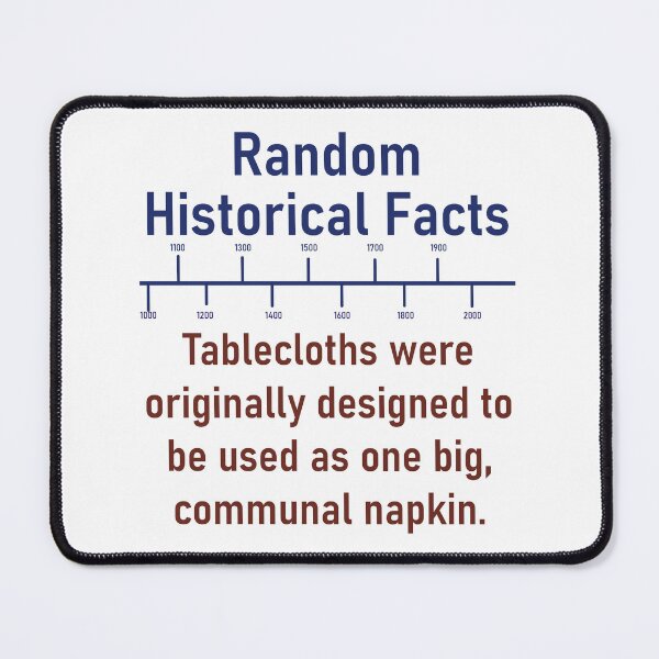 Item preview, Tablecloths Were Originally Designed - History Fact designed and sold by CrankyOldDude.