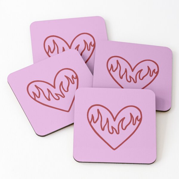 Item preview, Pink Heart on Fire designed and sold by ONLINE DISTRICT.