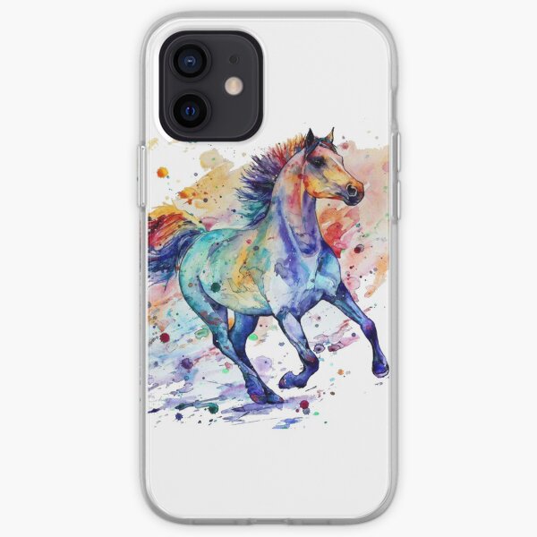 horse art iPhone Soft Case