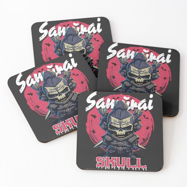Item preview, samurai skull show no mercy - funny saying designed and sold by VichallanStudio.
