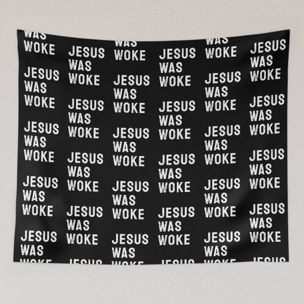 Item preview, Jesus Was Woke Vintage Retro Text designed and sold by bolkibox.
