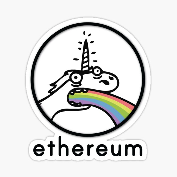 Ethereum Unicorn Sticker