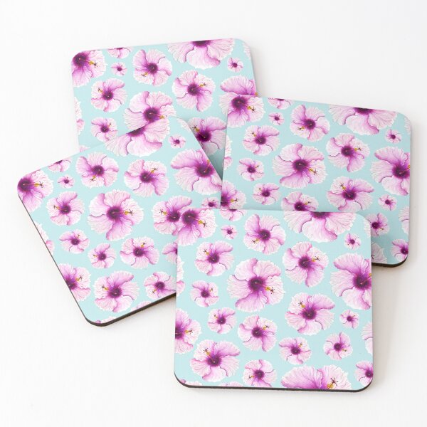Item preview, Tropical Hibiscus Flower Seamless Pattern designed and sold by Wolshebnaja.