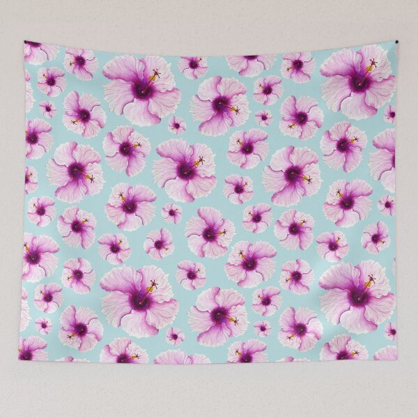 Item preview, Tropical Hibiscus Flower Seamless Pattern designed and sold by Wolshebnaja.