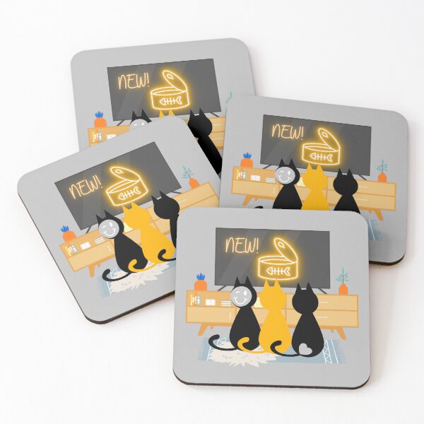 Item preview, funny cats trio with Smiley and TV designed and sold by PositiveIdeas.
