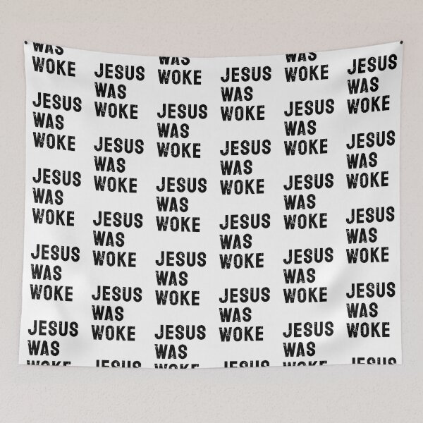 Item preview, Jesus Was Woke Vintage Retro Text designed and sold by bolkibox.