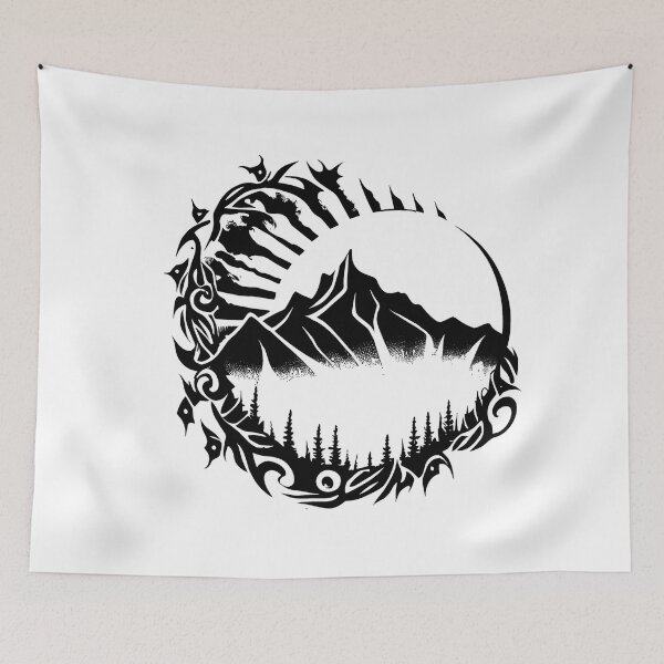 Item preview, Tribal Mountain designed and sold by ShadowAndSlate.