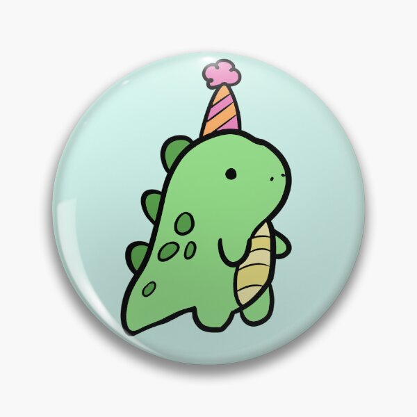 Item preview, Dinosaur with a party hat designed and sold by dreamsclouds.