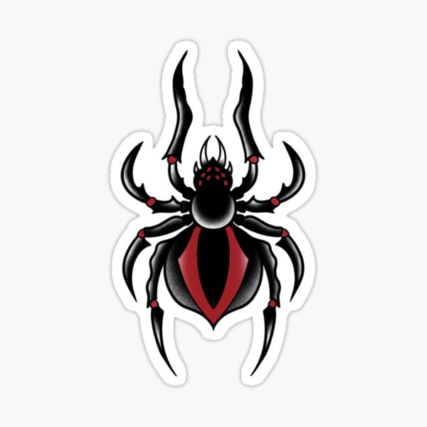 Spider Tattoo Stroke Traditional PNG  SVG Design For TShirts
