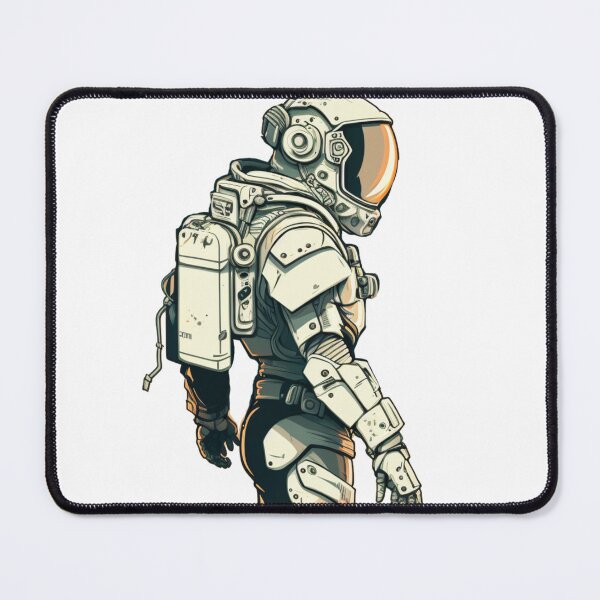 Item preview, Futuristic Colorful Astronaut Minimal Aesthetic Lost in Space Scifi Cyberpunk Sticker designed and sold by mintflavor.