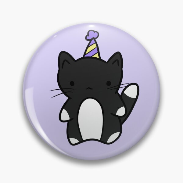 Item preview, Black cat with a party hat designed and sold by dreamsclouds.
