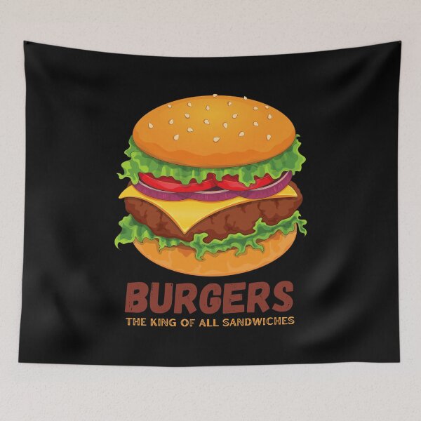 Item preview, Burgers - The king of all sandwiches - Burger Battle Royale designed and sold by WBP Mart.