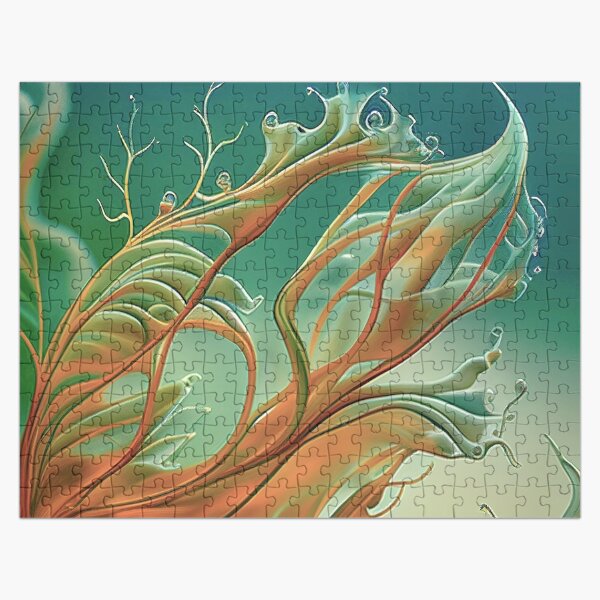 Orange Seaweed Jigsaw Puzzle