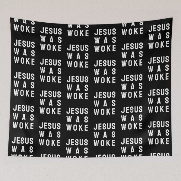 Item preview, Jesus Was Woke Vintage Retro Text designed and sold by bolkibox.