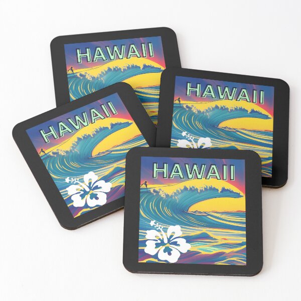 Item preview, VINTAGE HAWAII SURFING LABEL designed and sold by starfishstuff.