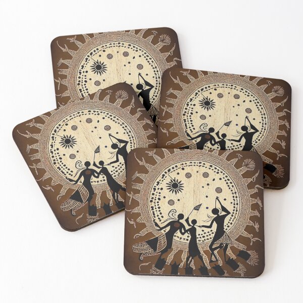 Item preview, Warli Dance designed and sold by Banded-Canyon.
