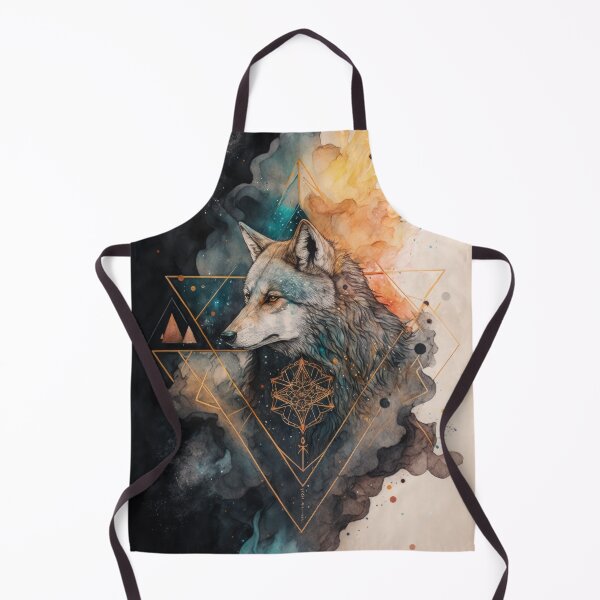 Item preview, Wolf Watercolor Fire And Ice designed and sold by MindsArtDesign.