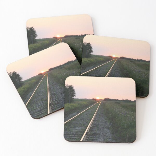 Item preview, Sunset Along Train Tracks designed and sold by RomeoDionne.