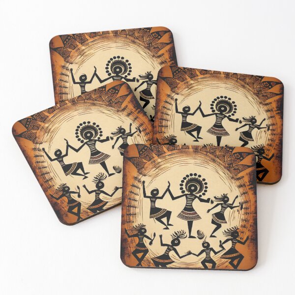 Item preview, Warli Dance designed and sold by Banded-Canyon.