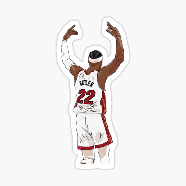 "Jimmy Butler Celebration Sketch" Sticker for Sale by RatTrapTees