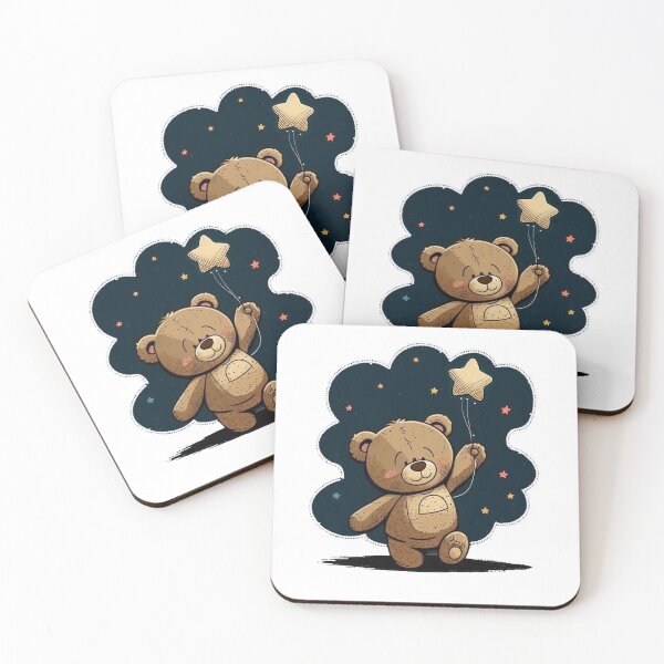 Item preview, tedy bear designs with stars designed and sold by zzibel.