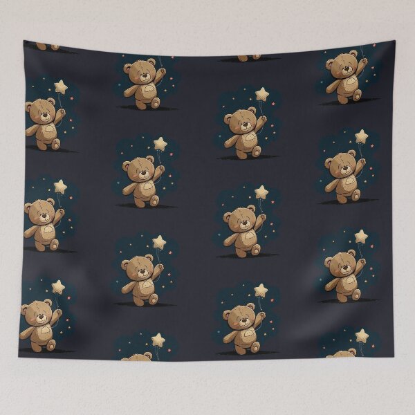 Item preview, tedy bear designs with stars designed and sold by zzibel.