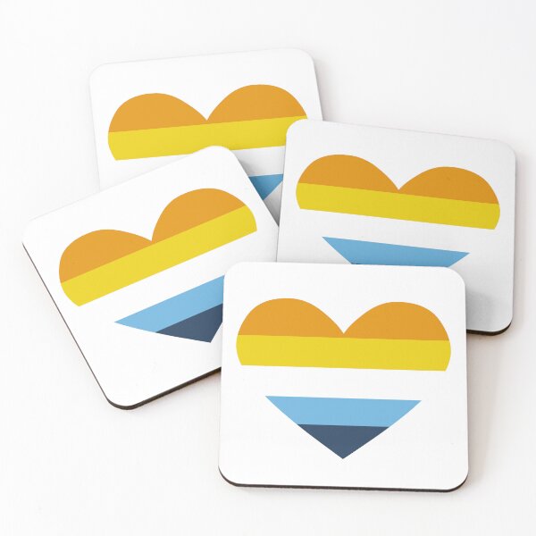 Item preview, AroAce Sunset Heart designed and sold by Marissa Barrette.