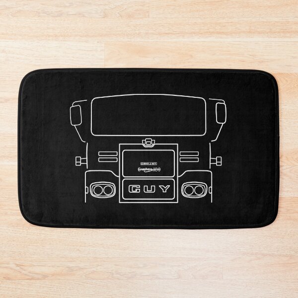 Item preview, Vintage Guy Big J 4T lorry outline (white) designed and sold by soitwouldseem.