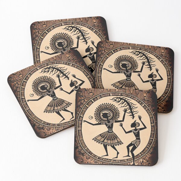 Item preview, Warli Dance designed and sold by Banded-Canyon.