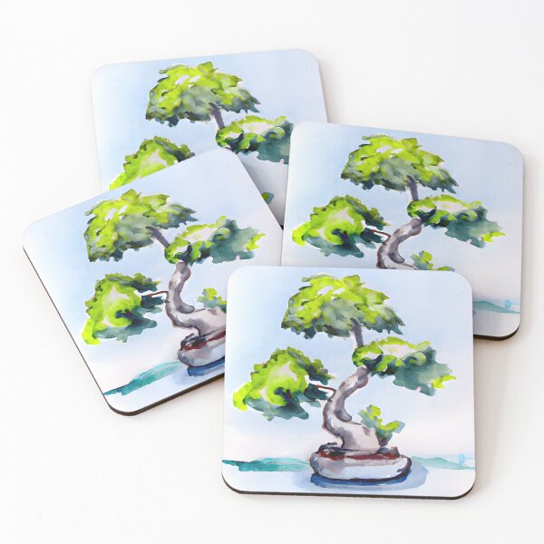 Item preview, Green bonsai artwork designed and sold by brandway.
