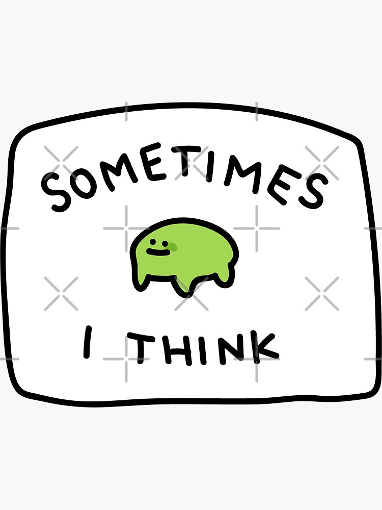 Thumbnail 3 von 3, Sticker, Farn manchmal denke ich designt und verkauft von TeaBag114.