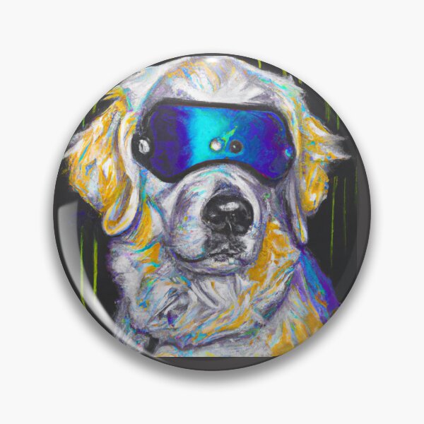 Item preview, Futuristic Golden Retriever designed and sold by GhostlierNation.