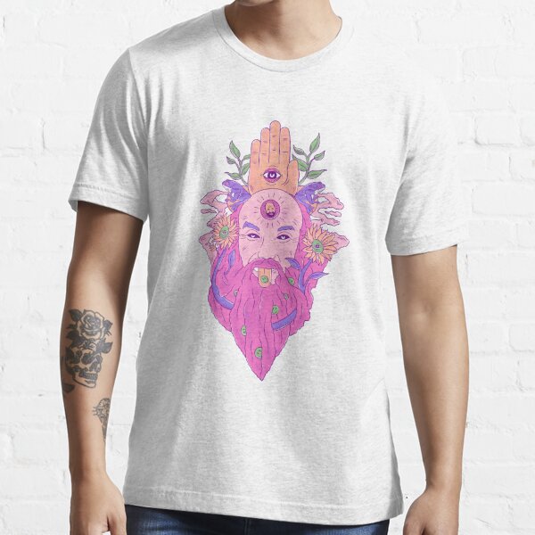 Smiling RamDass with the melting acid Essential T-Shirt for Sale by  MantraKaya