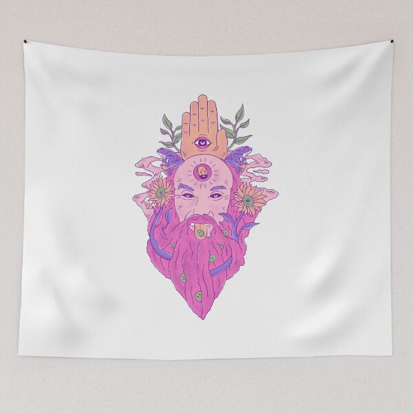 Item preview, Smiling RamDass in a Spiritual journey designed and sold by MantraKaya.