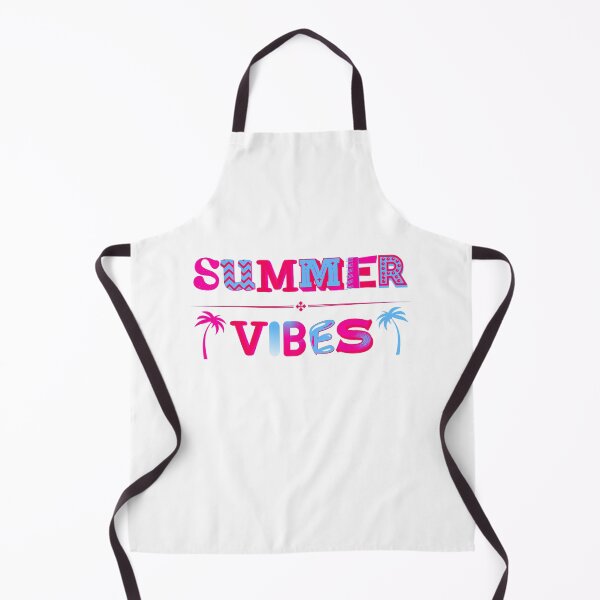 Item preview, Summer Vibes lettering with palm trees in pink and blue designed and sold by ArtDesign by KBK.