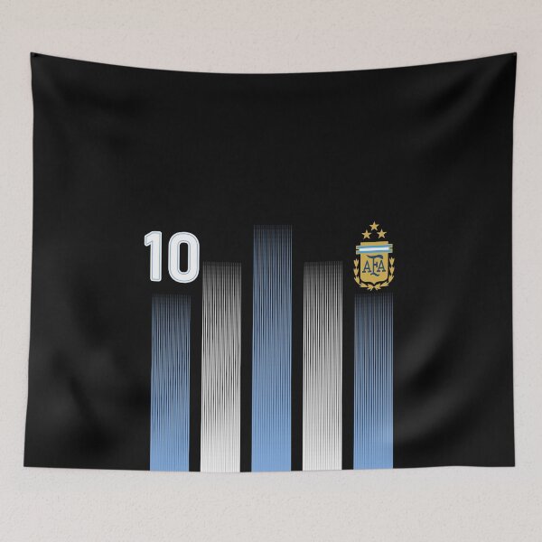 Item preview, Plaid Blue - White Argentina Football 3-Star Champion World Cup designed and sold by FionaJen.