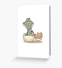Alligator Hatchling Greeting Card