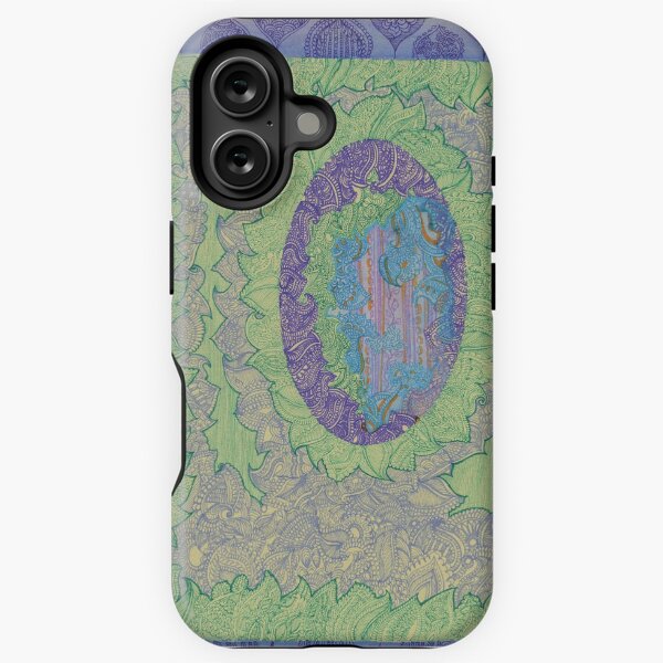 Purple Leaves - The Qalam Seriers iPhone Tough Case