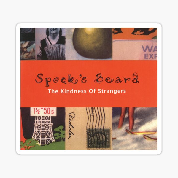 Spock's Beard "The Kindness of Strangers" cover art shirts and accessories Sticker