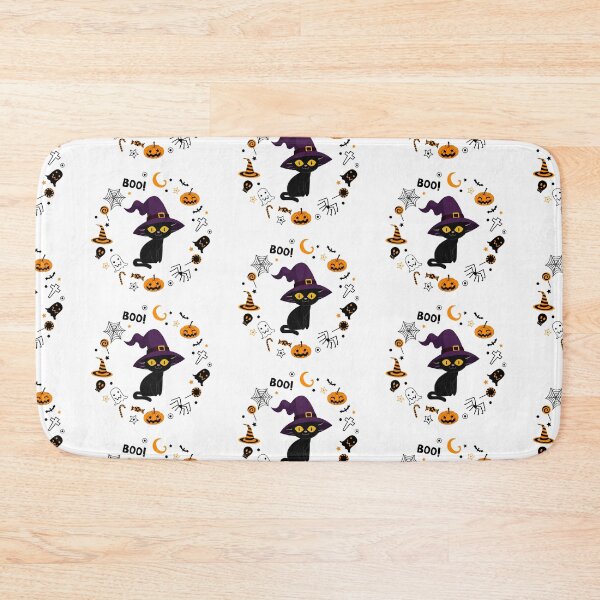 Item preview, A very smiling yellow-eyed witch cat designed and sold by The-Blue-Feline.