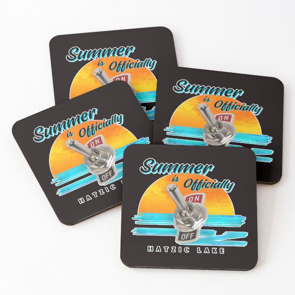 Item preview, Summer is On Hatzic Lake Water Ski Slalom Skier Boating Pontoon Boat designed and sold by HatzicTshirts.