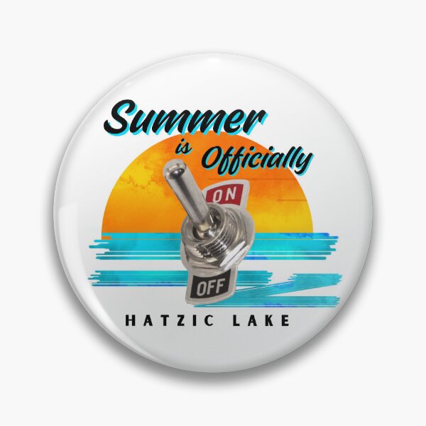 Item preview, Summer is On Hatzic Lake Water Ski Slalom Skier Boating Pontoon Boat designed and sold by HatzicTshirts.