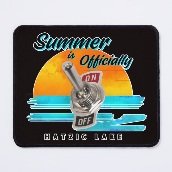 Item preview, Summer is On Hatzic Lake Water Ski Slalom Skier Boating Pontoon Boat designed and sold by HatzicTshirts.