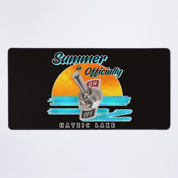 Item preview, Summer is On Hatzic Lake Water Ski Slalom Skier Boating Pontoon Boat designed and sold by HatzicTshirts.