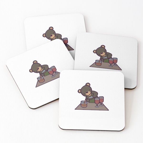 Item preview, Cute Cartoon Bear Bartender designed and sold by ThumboArtBumbo.