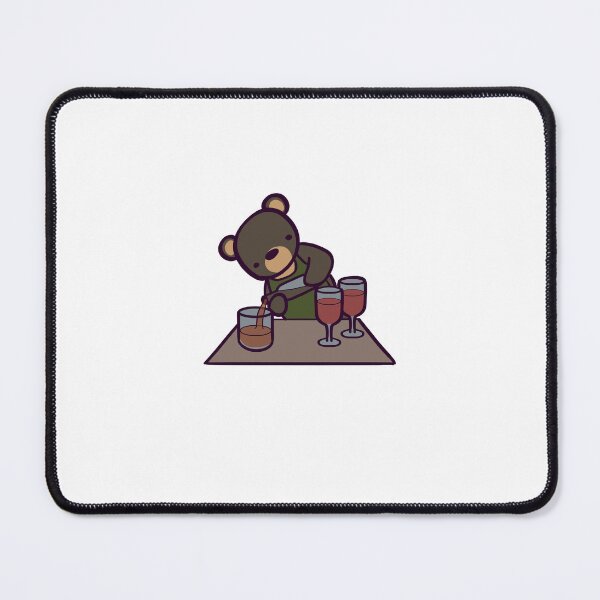 Item preview, Cute Cartoon Bear Bartender designed and sold by ThumboArtBumbo.