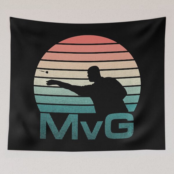 Item preview, MVG Darts retro sunset (distressed look 1) designed and sold by FlawlessCheese.