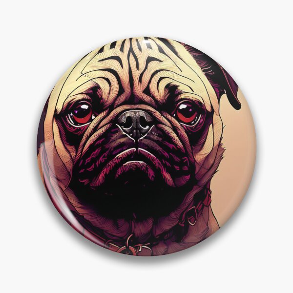 Artikelvorschau, Majestic Canine: Pug entworfen und verkauft von DavesDogShop.