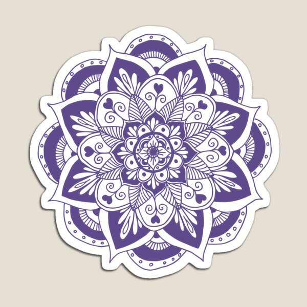 Artikel-Vorschau von UV-Blumen-Mandala, designt und verkauft von Julie Erin Designs.